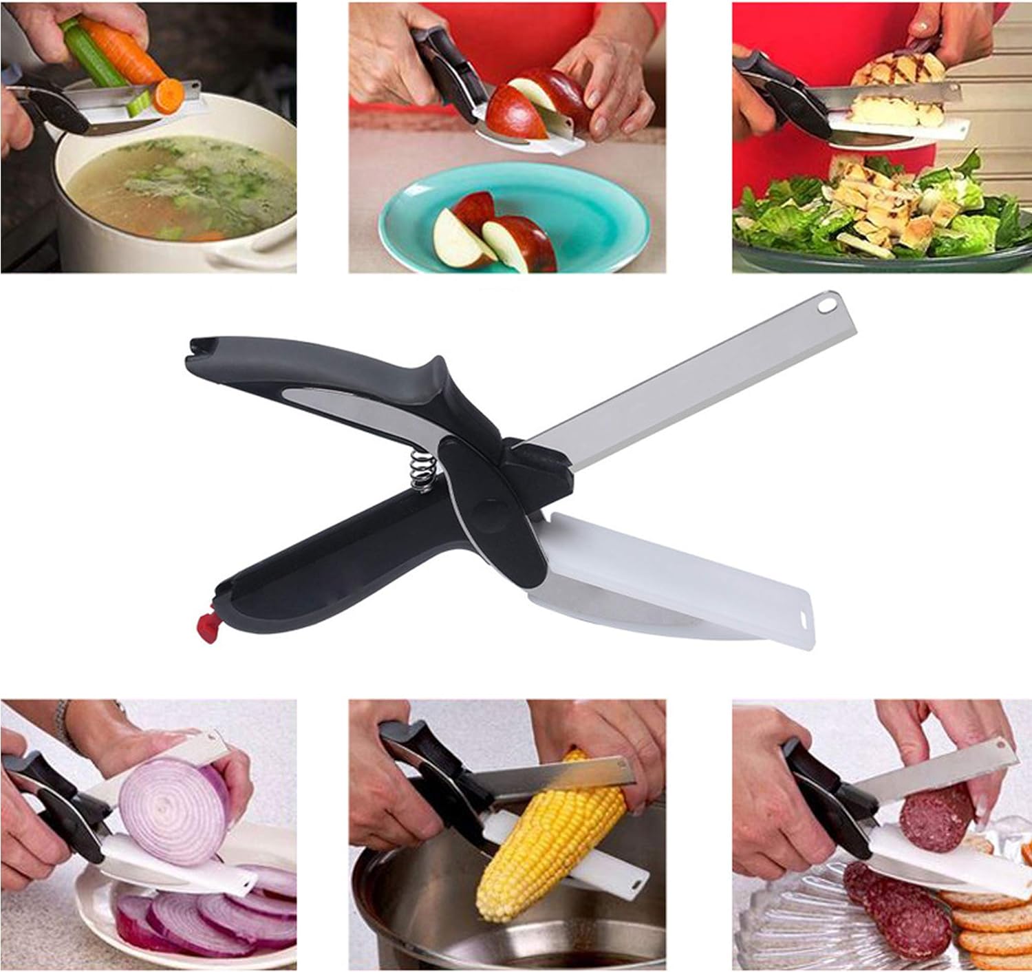 Utensilio versátil, Cortador compacto, Tijera polivalente, Herramienta eficiente, Tijera innovadora, Práctica y funcional, Cortador creativo, Multifunción cocina, Tijera moderna,cocina