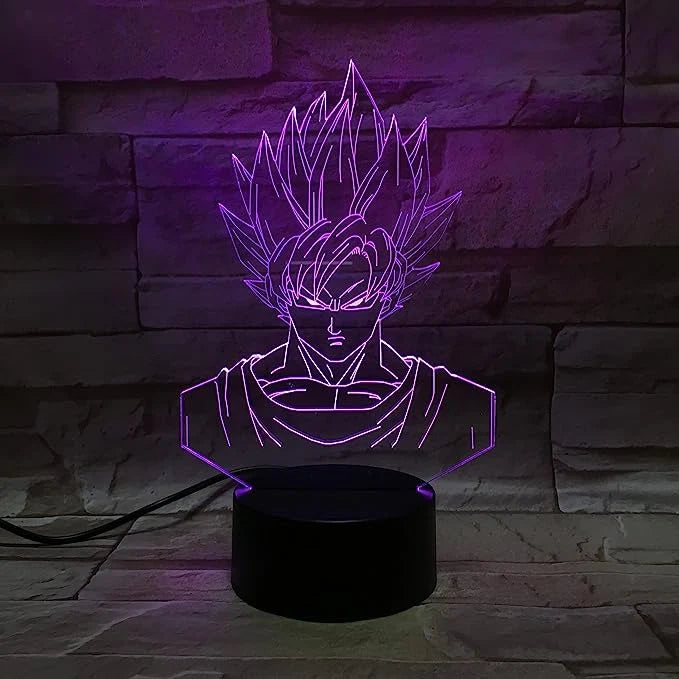 DragonBall, Goku, LámparaLED, Decoración, Anime, Casa, Regalo, Coleccionables, Fanáticos, Iluminación, Hogar, Tributo, Saiyan, CompraOnline, EnvíosRápidos, AkiraToriyama