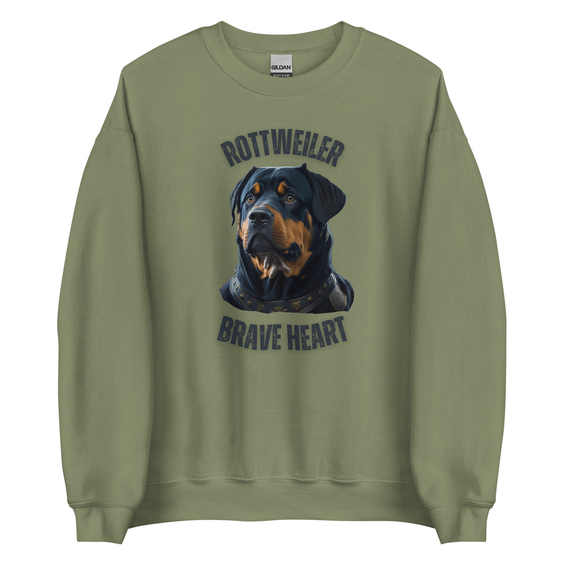 Sudadera, Rottweiler, Brave Heart, Perro, Moda canina, Estilo audaz, Diseño de animal, Protector, Fuerza, Lealtad, Moda urbana, Ropa de declaración, Mascota, Moda callejera, Estampado de perro, Sudadera con diseño, Mensaje potente, Estilo único, Atuendo con actitud, Ropa de declaración