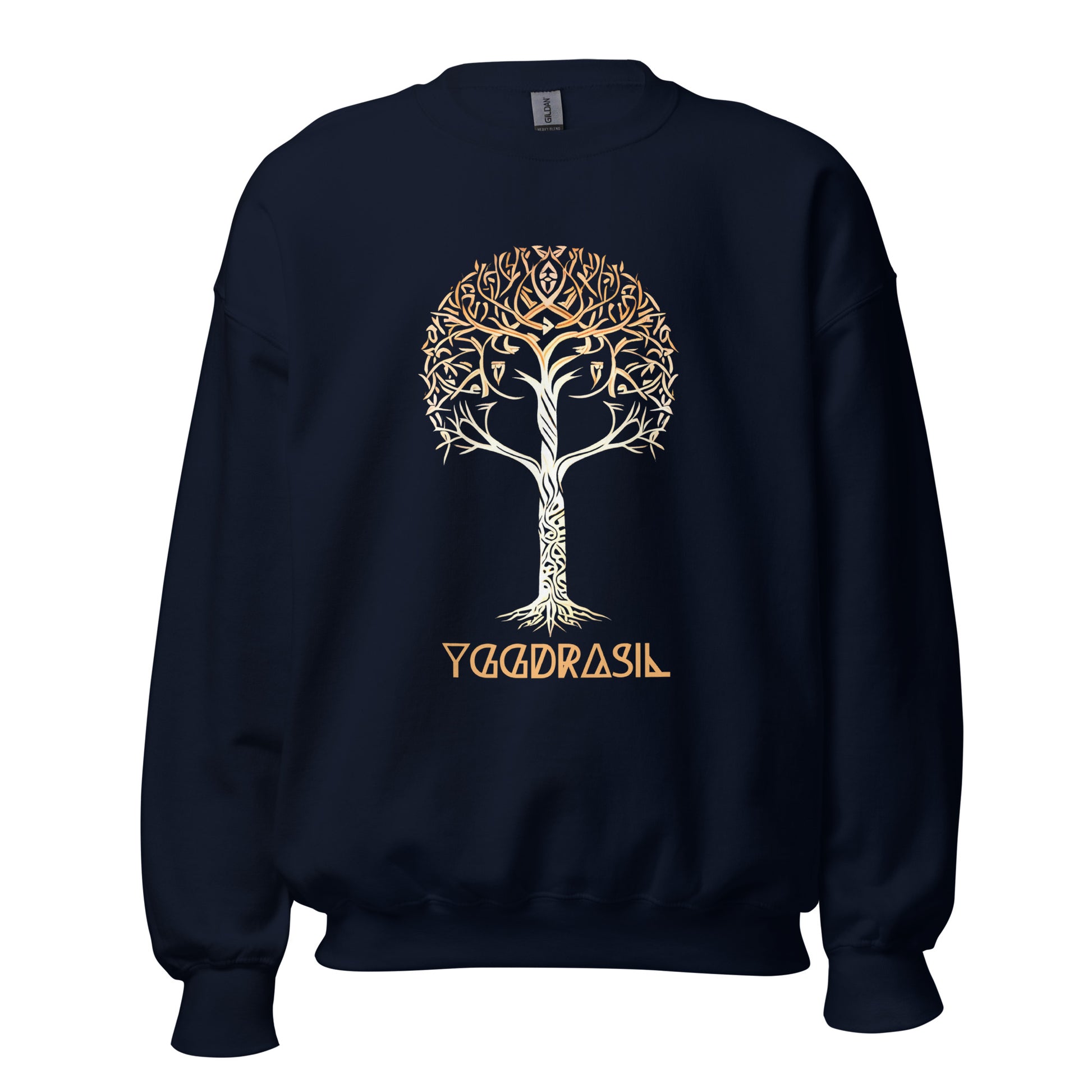 Árbol, Yggdrasil, Vida eterna, Sudadera, Sabiduría, Renacimiento, Raíces y ramas, Nueve mundos, Moda mitológica, Mitología nórdica, Misterio, Leyenda, Historia nórdica, Espiritualidad, Conexión cósmica