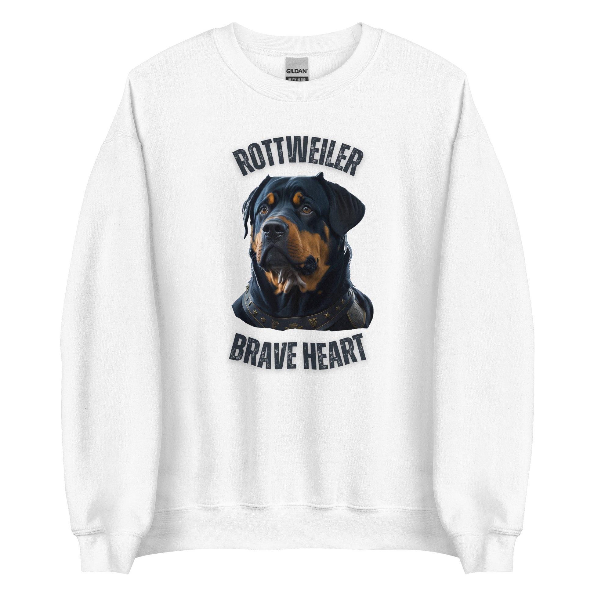 Sudadera, Rottweiler, Brave Heart, Perro, Moda canina, Estilo audaz, Diseño de animal, Protector, Fuerza, Lealtad, Moda urbana, Ropa de declaración, Mascota, Moda callejera, Estampado de perro, Sudadera con diseño, Mensaje potente, Estilo único, Atuendo con actitud, Ropa de declaración