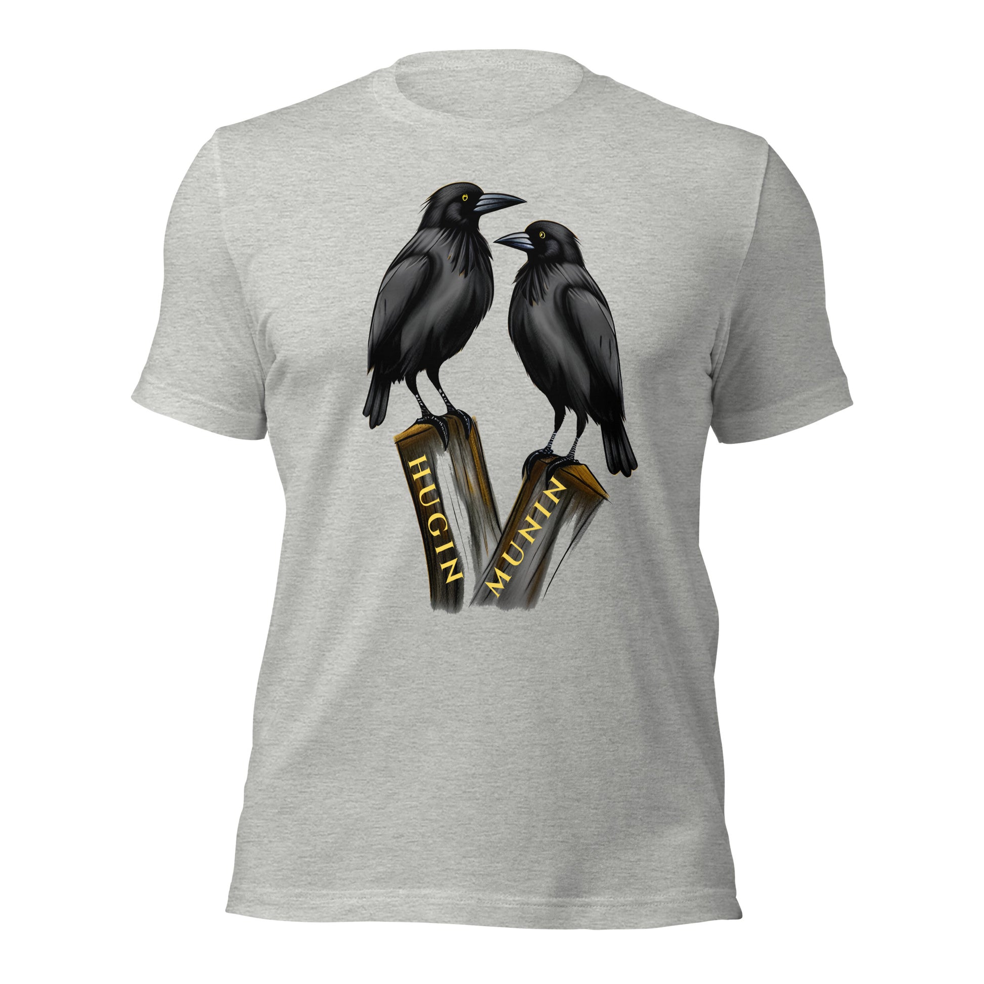 Camiseta, Cuervos, Hugin y Munin, Mitología nórdica, Odin, Diseño de cuervos, Estampado de animales, Moda temática, Leyenda nórdica, Atuendo con estilo, Moda mitológica, Ropa casual, Estilo único, Ropa de declaración, Moda urbana, Diseño de camiseta, Estampado de aves, Mensaje simbólico, Estilo escandinavo, Moda inspirada en la mitología