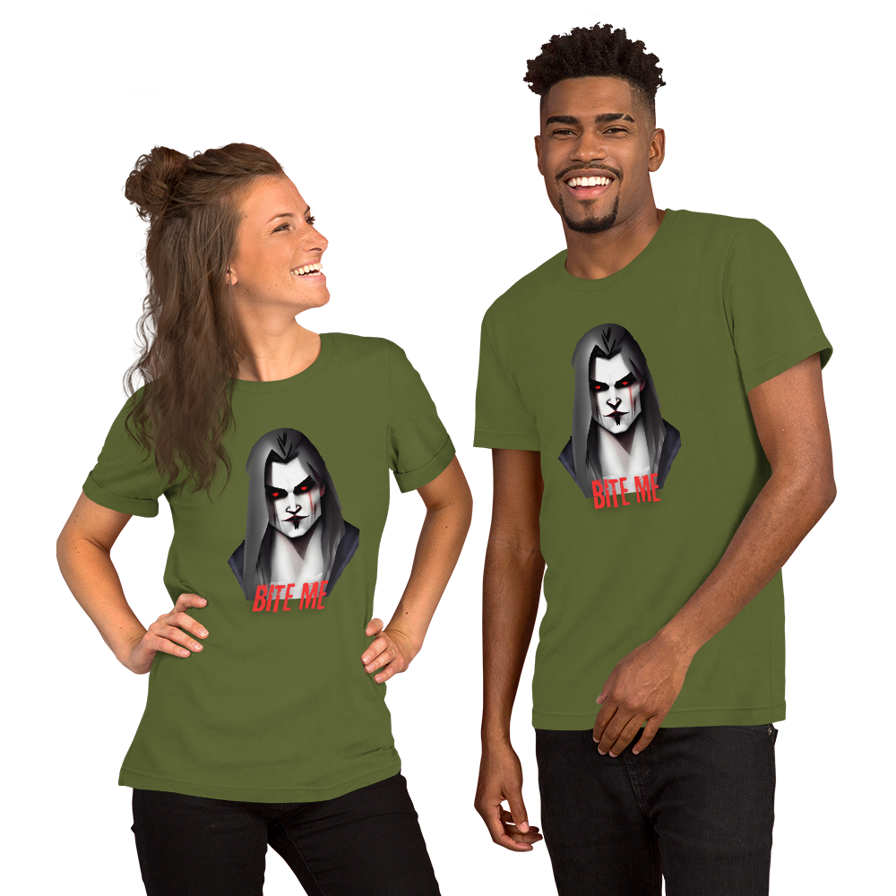 Vampire T-Shirt: Bite Mi! Bold Style