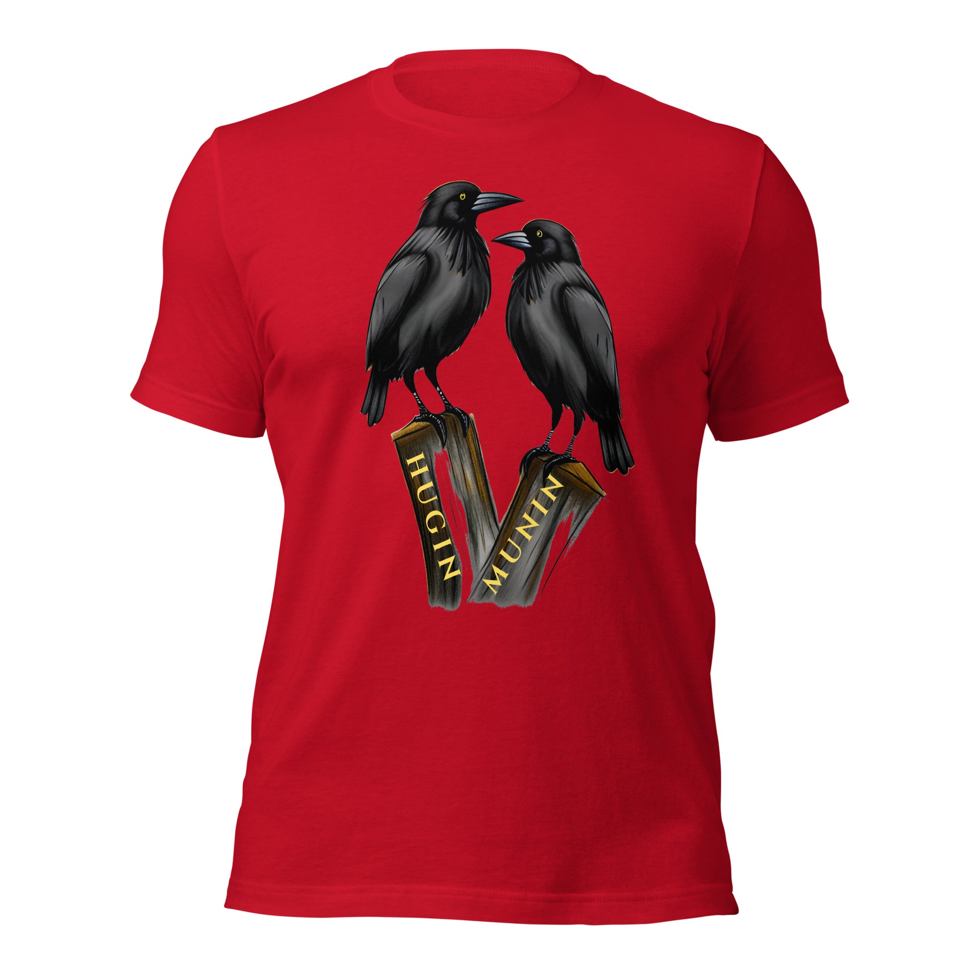 Camiseta, Cuervos, Hugin y Munin, Mitología nórdica, Odin, Diseño de cuervos, Estampado de animales, Moda temática, Leyenda nórdica, Atuendo con estilo, Moda mitológica, Ropa casual, Estilo único, Ropa de declaración, Moda urbana, Diseño de camiseta, Estampado de aves, Mensaje simbólico, Estilo escandinavo, Moda inspirada en la mitología