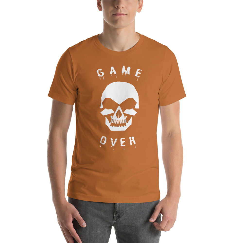 💀 GAME OVER: Camiseta de manga corta con calavera🎮