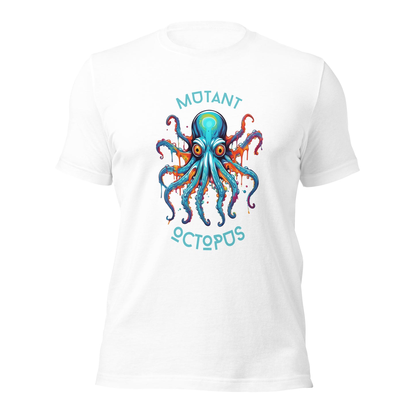 Camiseta, Pulpo, Mutante, Diseño de pulpo, Estampado de animales, Moda temática, Criatura marina, Moda única, Estilo original, Ropa casual, Atuendo creativo, Diseño de camiseta, Moda experimental, Ropa de declaración, Estilo alternativo, Moda urbana, Camiseta de pulpo, Moda divertida, Diseño único, Moda inspiradora