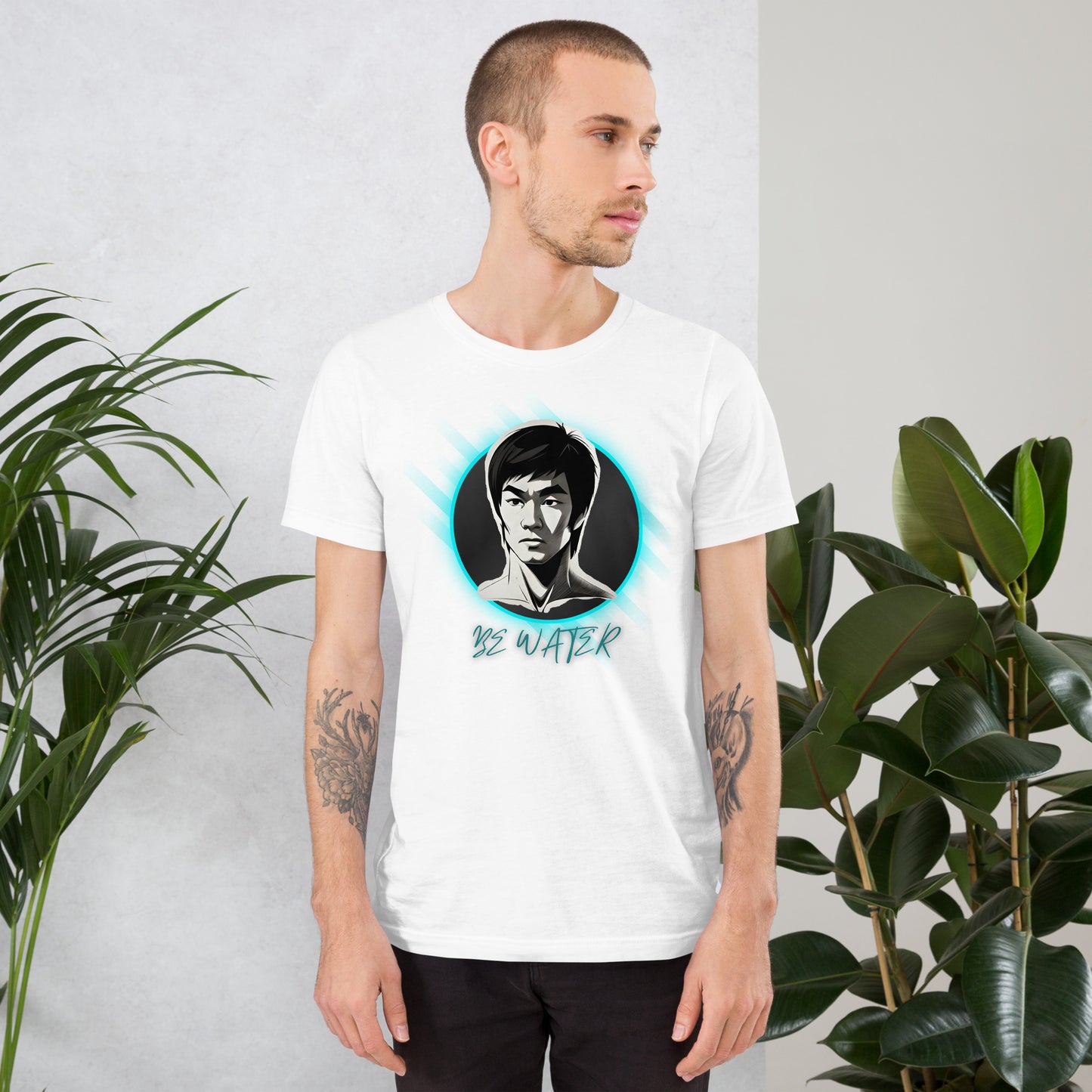 BRUCE LEE BE WATER Unisex Short Sleeve T-Shirt