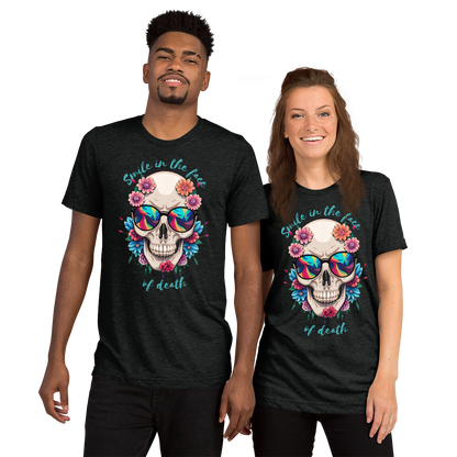 Smile in the face of death Short sleeve t-shirt