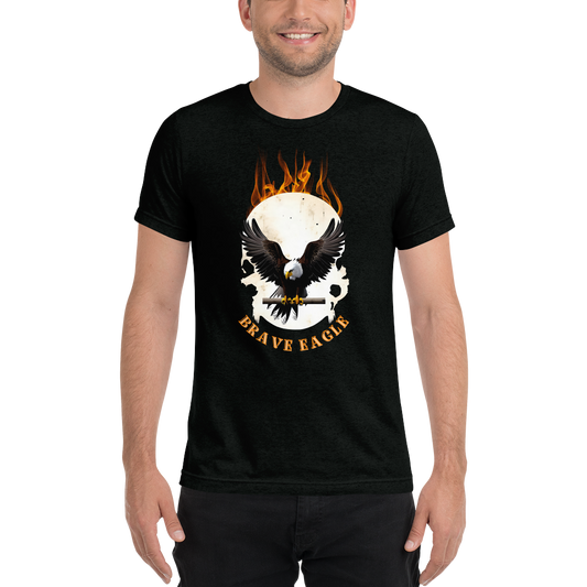 Camiseta Brave Eagle: Águila, Calavera y Fuego